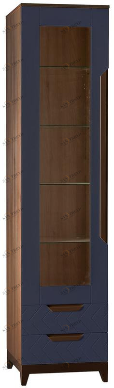 2781 Шкаф витрина Сканди Сапфир R-HOME 4009260H_Сапфир