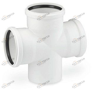 Крестовина 87° RAUPIANO PLUS 100 мм REHAU 121554