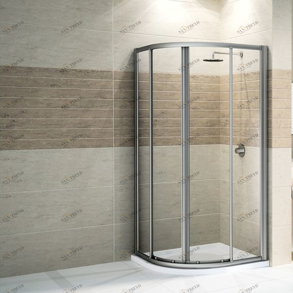 Novellini. Душевой уголок 102x102 см R с серебристым профилем STAR NSTARR1001B