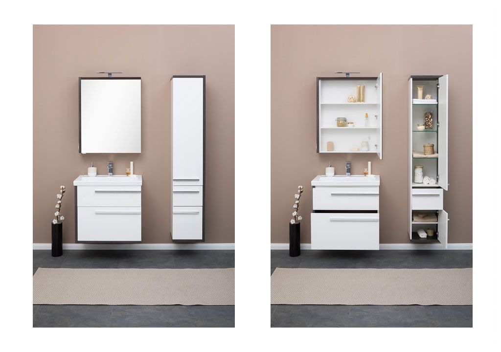 Тумба с раковиной Aquanet Фостер 70 эвкалипт мистери/белый 0020206400187813 - Вид №5