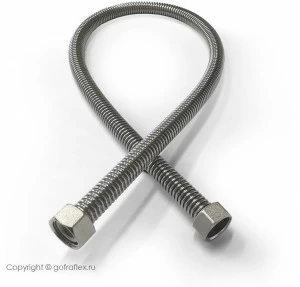 Гибкая подводка из нержавеющей стали 3/4 дюйма, GF20/3000ПР Flexible hose Россия