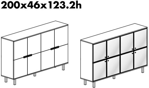 Bralco Офисный шкаф с распашными дверцами Jet evo sun-id-1472146 - Вид №3