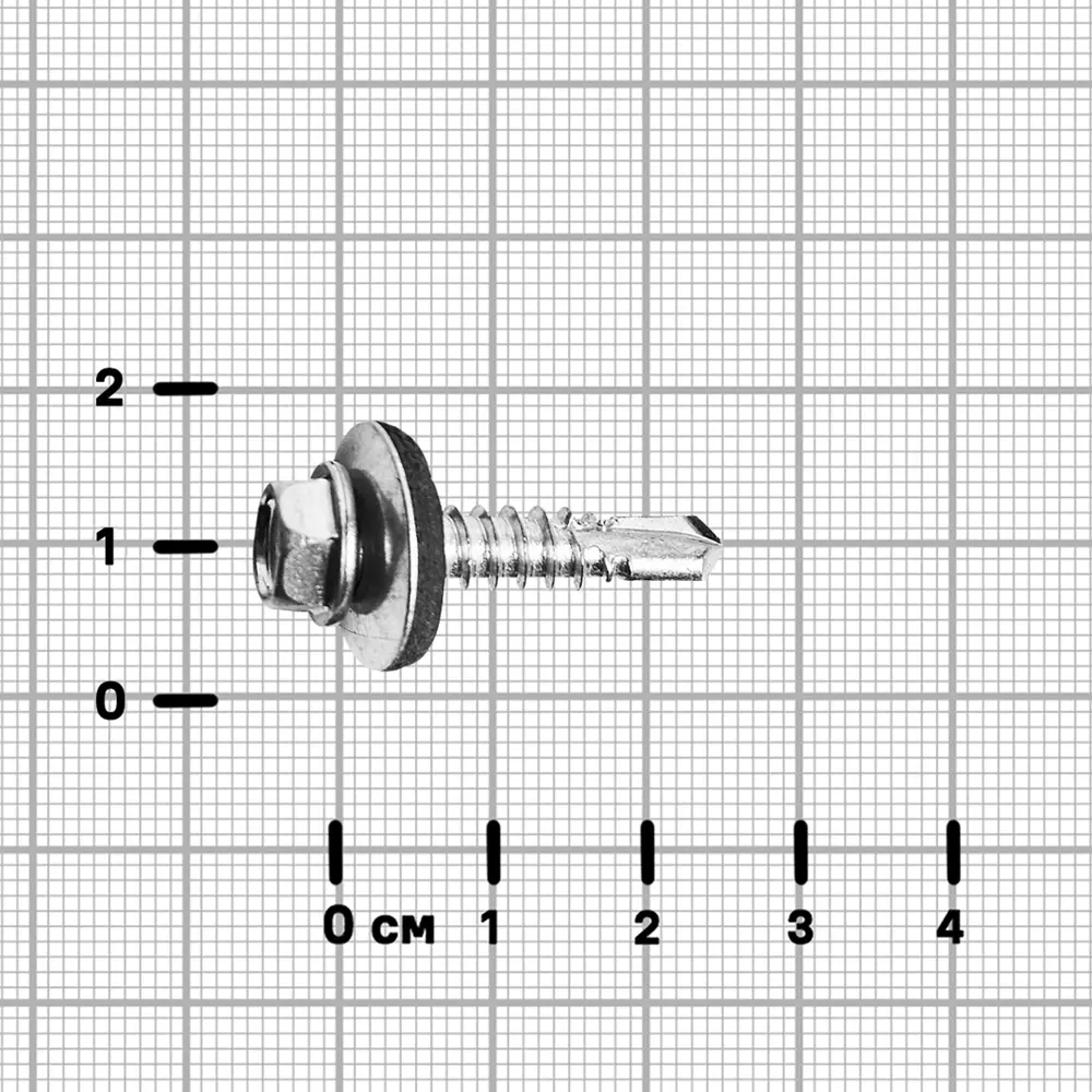 Саморезы кровельные Standers с буром для металлической обрешетки 5.5x25 мм 89212984 STLM-1011971 - Вид №2