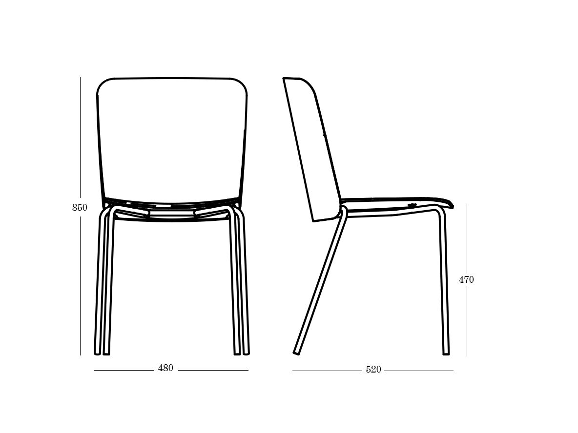 Штабелируемый стул из полипропилена ONDARRETA Supra ARCH-00015342 - Вид №2