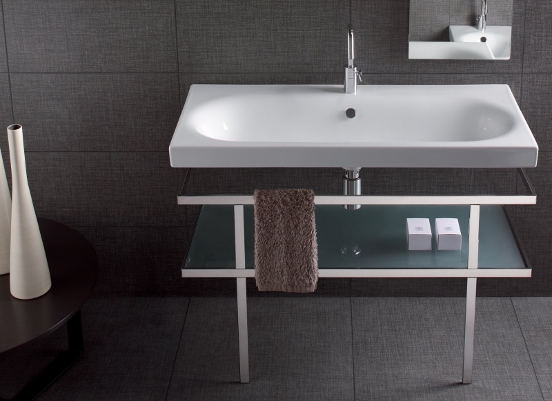 Y0YR01 Умывальник Daytime 110 на одно отверстие Hatria  - Вид №1