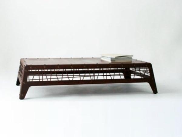 TrackDesign Прямоугольный садовый столик из стали Corten ™ Mikado Tt0701000 - Вид №1