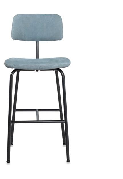 Jess Высокий кожаный табурет со спинкой Zipp sun-id-1449500 - Вид №1