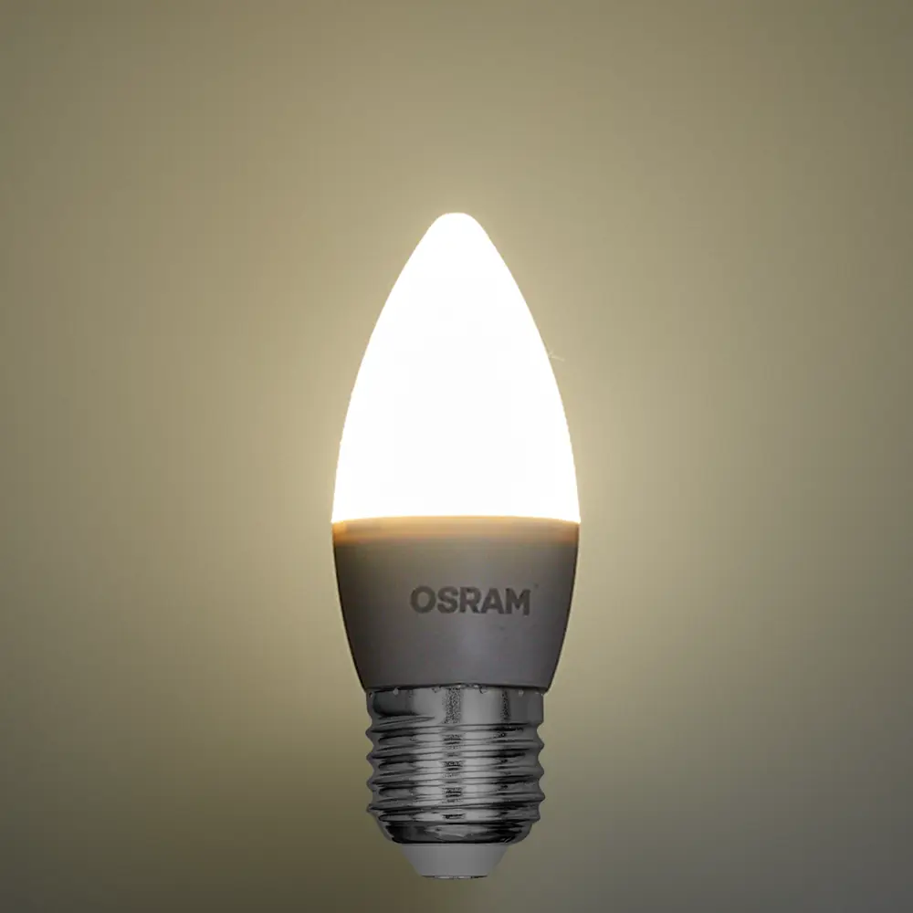 Лампа светодиодная Osram свеча 5Вт 470Лм E27 нейтральный белый свет 85099651 STLM-2167839  - Вид №2