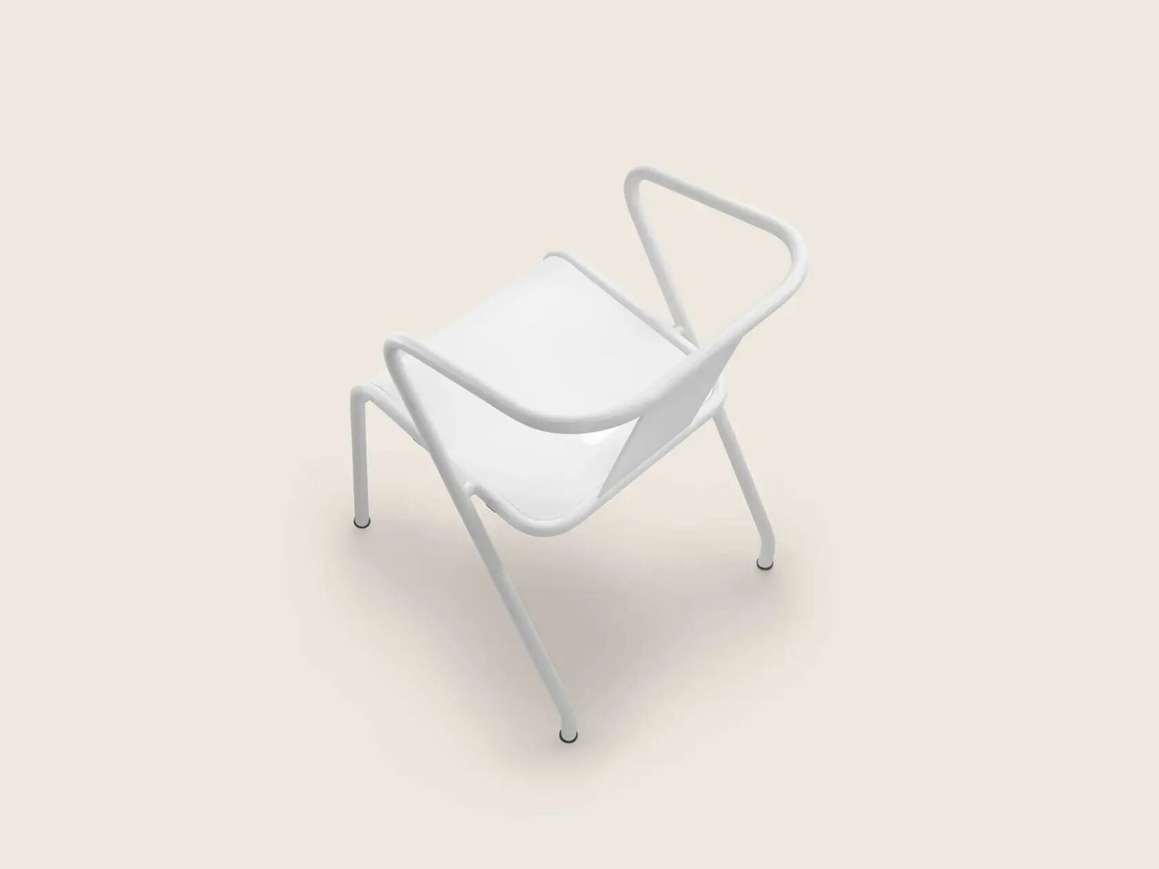 Окрашенный металлический садовый стул Flexform Calipso ARCH-00074022 - Вид №5