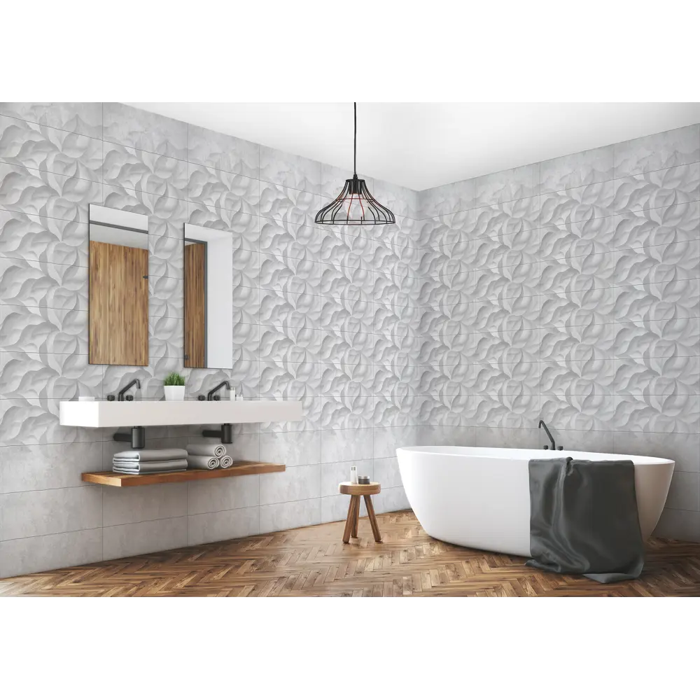 Комплект панелей ПВХ Лепестки 8 мм 2700х375 мм 2.025 м² 2 шт VENTA STLM-2156957 - Вид №3