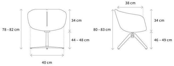 Wagner Кресло поворотное с 4-мя спицами W-cocktail sun-id-1468270 - Вид №4