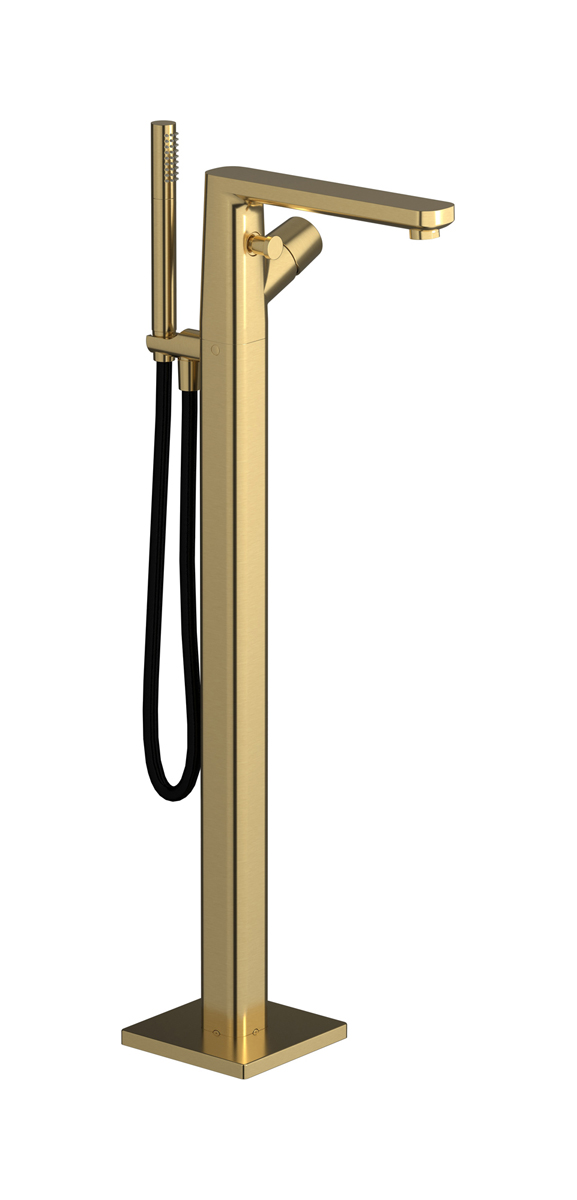 Напольный смесиель для ванны с встроенным душем. WE ARE IB aa399bo Brushed Gold TAAAC