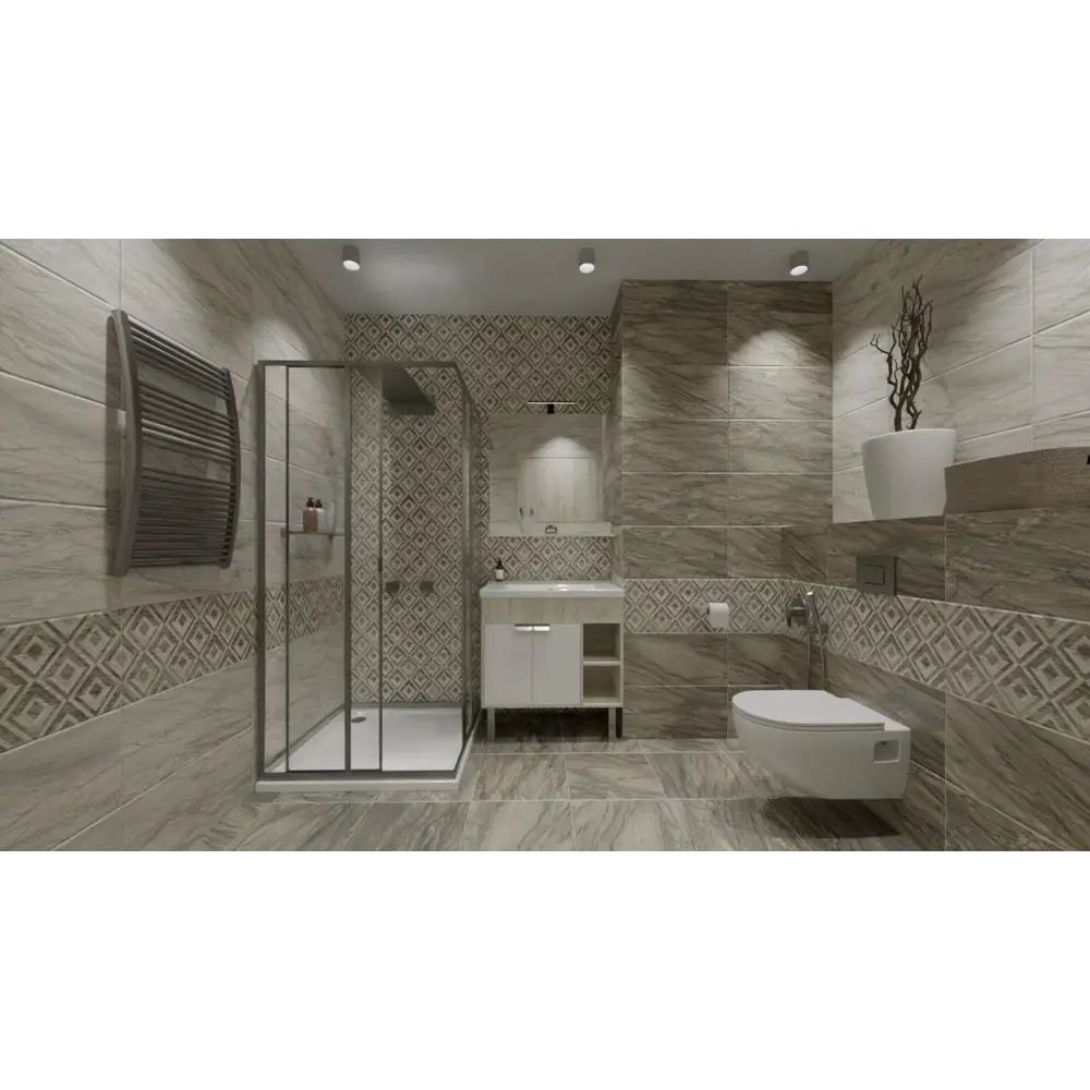 Плитка настенная Airslate Light 30x60 см 1.62 м² цвет светло-бежевый Santreyd STLM-2087944 - Вид №3