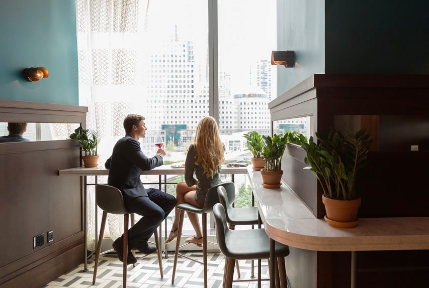 Высокий тканевый стул со спинкой JOB’S Вакх ARCH-00128592 - Вид №2