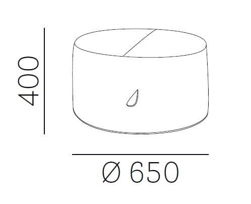 Круглый пуф Pedrali остров ARCH-00045538 - Вид №3