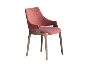 Мягкий тканевый стул с подлокотниками