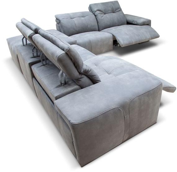 Rossini Sofas Секционный раскладывающийся кожаный диван sun-id-1358523 - Вид №4