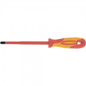 Отвертка диэлектрическая PH2х100мм CrV до 1000В двухкомпонентная рукоятка СИБРТЕХ