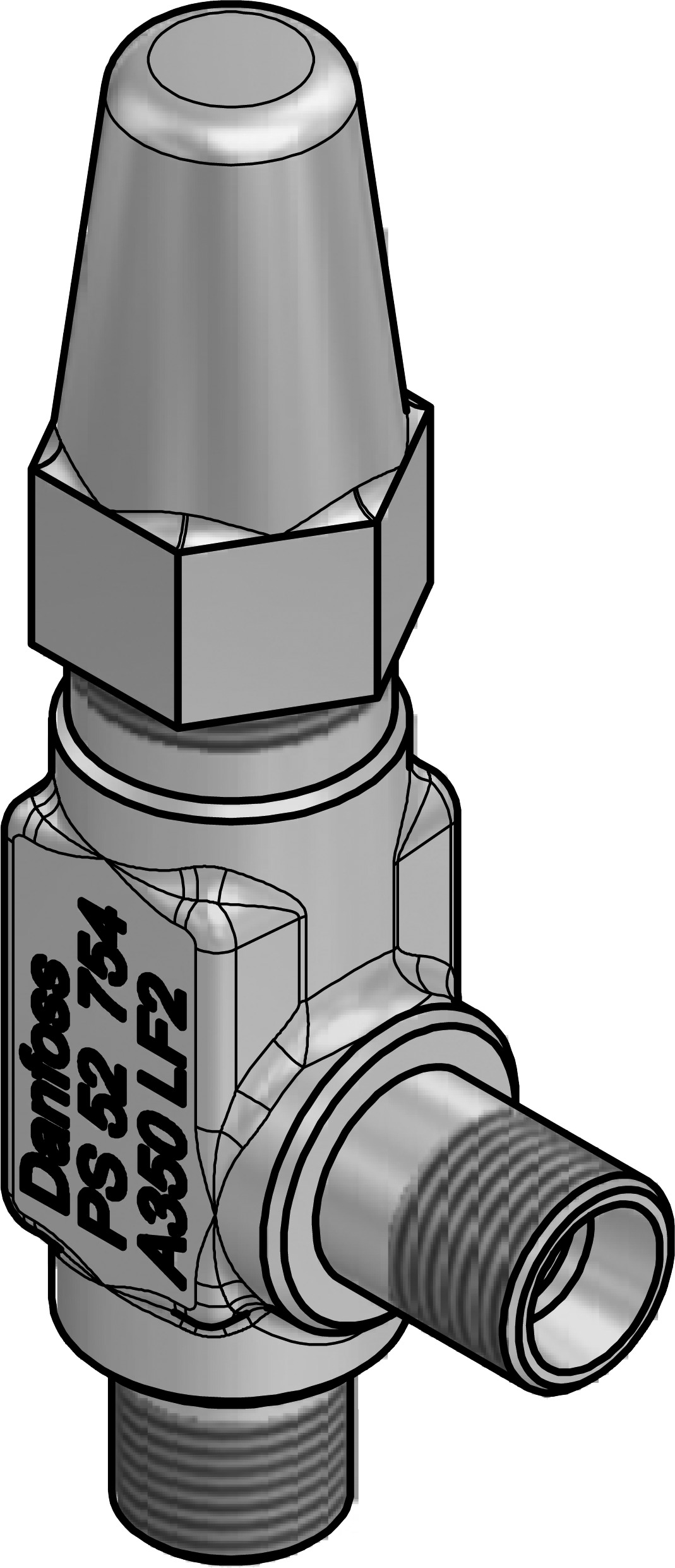 Danfoss SNV-ST — игольчатый запорные клапан SNV-ST Клапан запорный 148B3769  - Вид №12