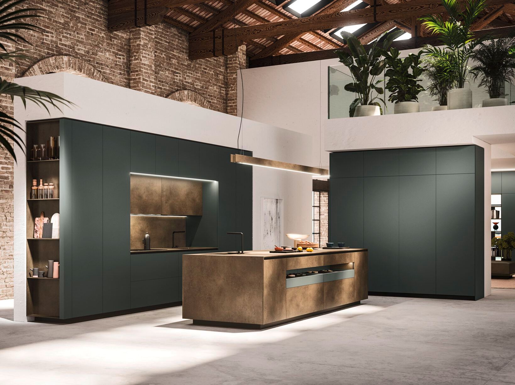 Встроенная кухня с островом Arrital Ak_Project ARCH-00022301