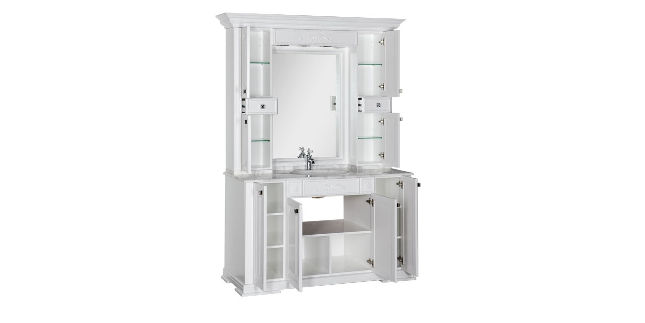 Комплект мебели Aquanet Кастильо 140 белый 00182698 - Вид №2