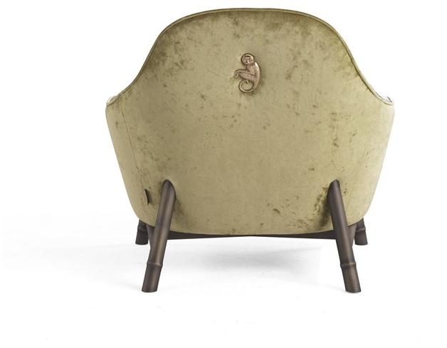 ETRO Home Interiors Кресло с обивкой из ткани с подлокотниками Frida E.fri.221.a - Вид №4