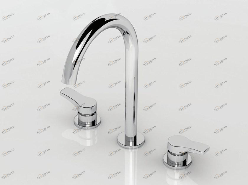 ABOUTWATER Смеситель для раковины на 3 отверстия Al/23 sun-id-1470212