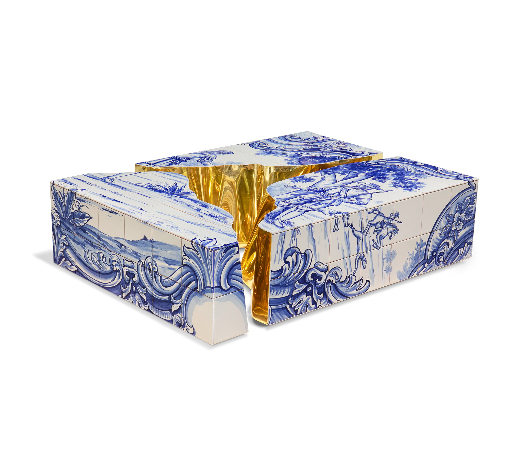 0-053 Центральный стол из плитки Lapiaz Boca Do Lobo 