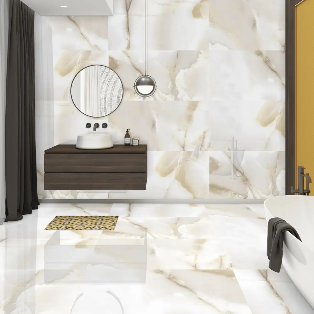 84855261 Керамогранит Arcadia Ceramica Primo Onyx 60x120 см 1.44 м² полированный цвет бежевый STLM-0056148