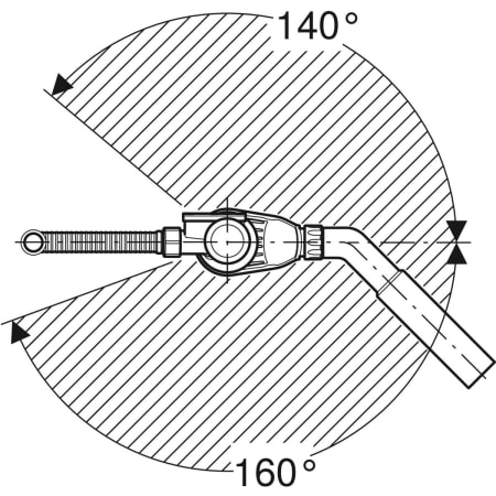 150.755.21.1 Слив-перелив для ванны Geberit с системой нажатия PushControl, d52, длина 26 см, с декоративным комплектом и соединительным коленом Geberit  - Вид №2
