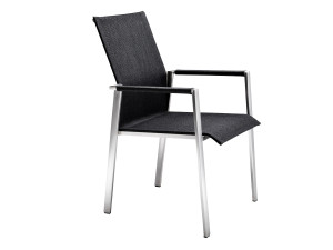 Тканевый садовый стул с подлокотниками