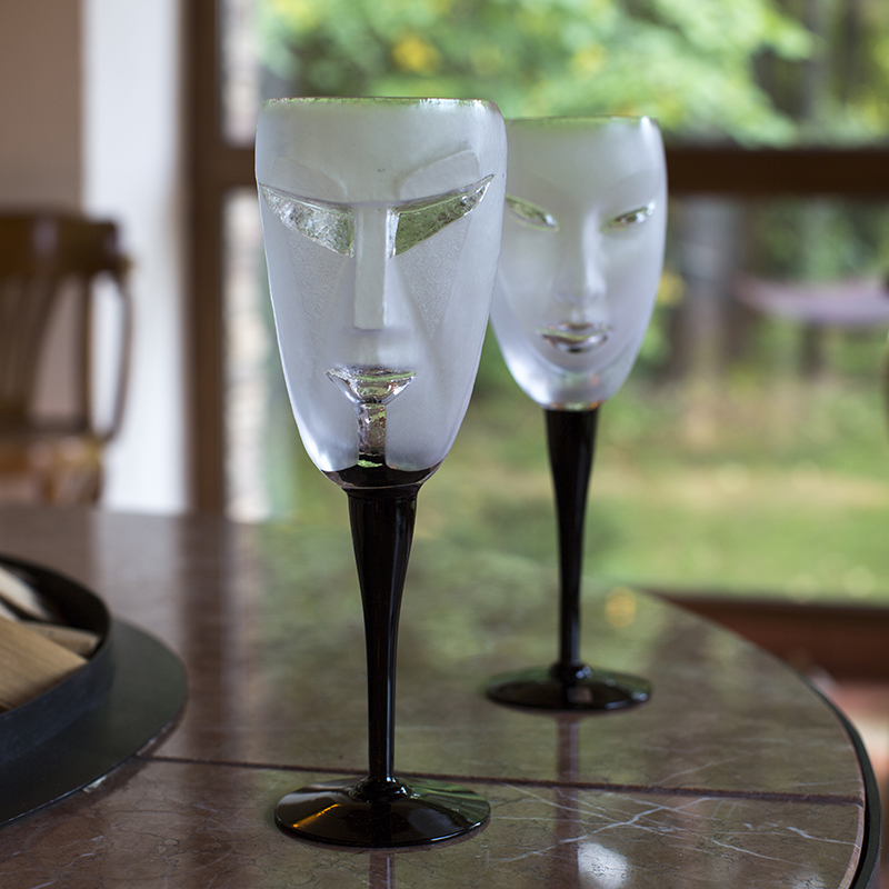 42017 Бокал из прозрачного хрусталя "Кубик", Объём 400 мл., Высота – 250 мм. Maleras  - Вид №2