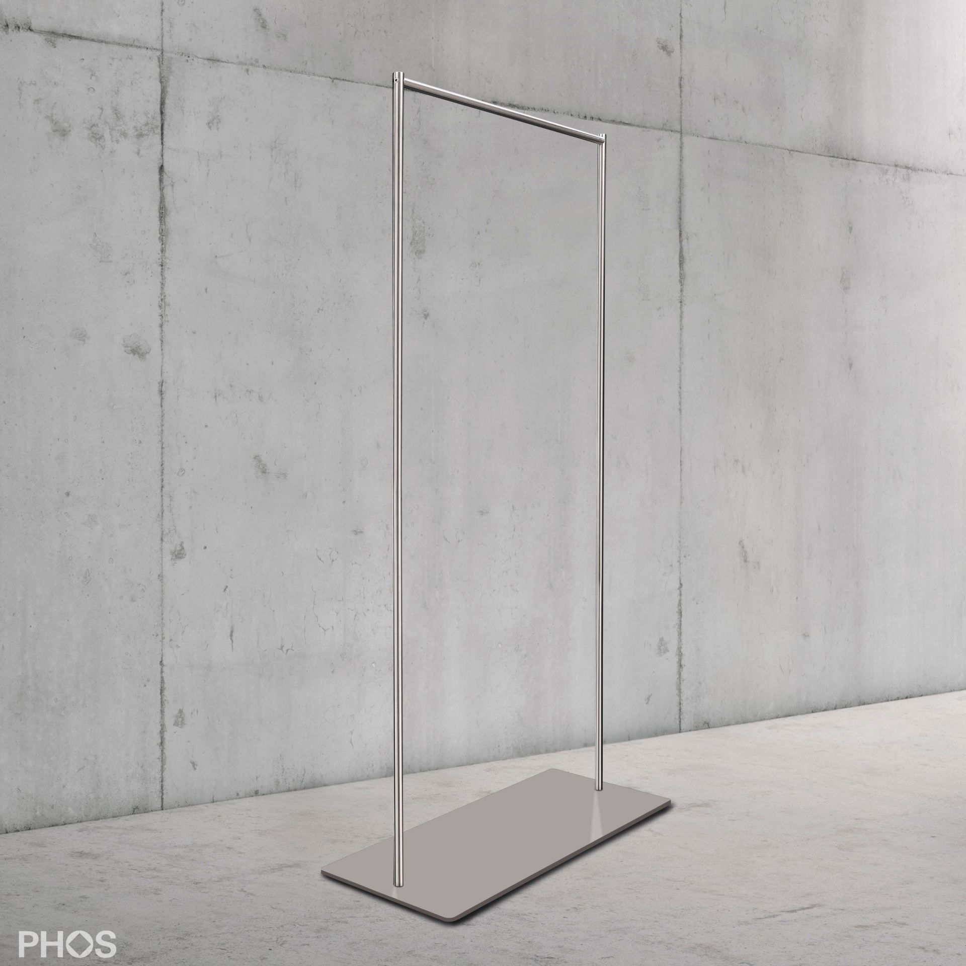 GST2 Платяной шкаф Twin Pur с гладкой платяной штангой, основание: серое. PHOS  - Вид №2