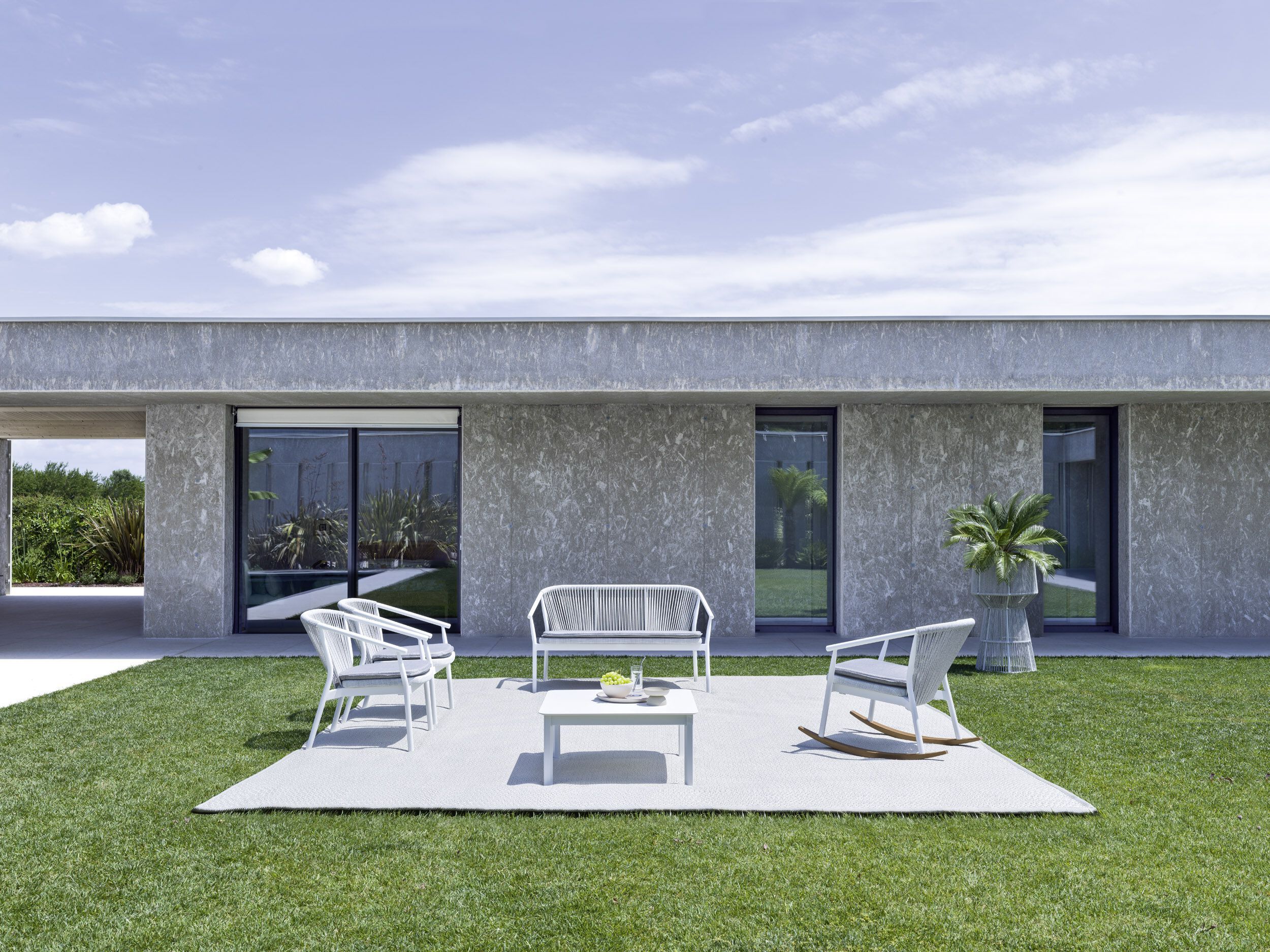 2-местный алюминиевый садовый диван с порошковым покрытием Varaschin Smart ARCH-00127751 - Вид №1