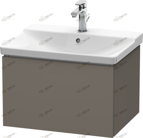 LC614409090 Тумбочка подвесная L-Cube #LC6144 620 x 481 мм Фланелево-серый шелковисто-матовый лак Duravit