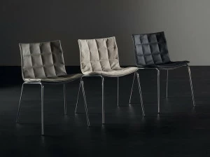 ACERBIS Стул из алюминия и кожи