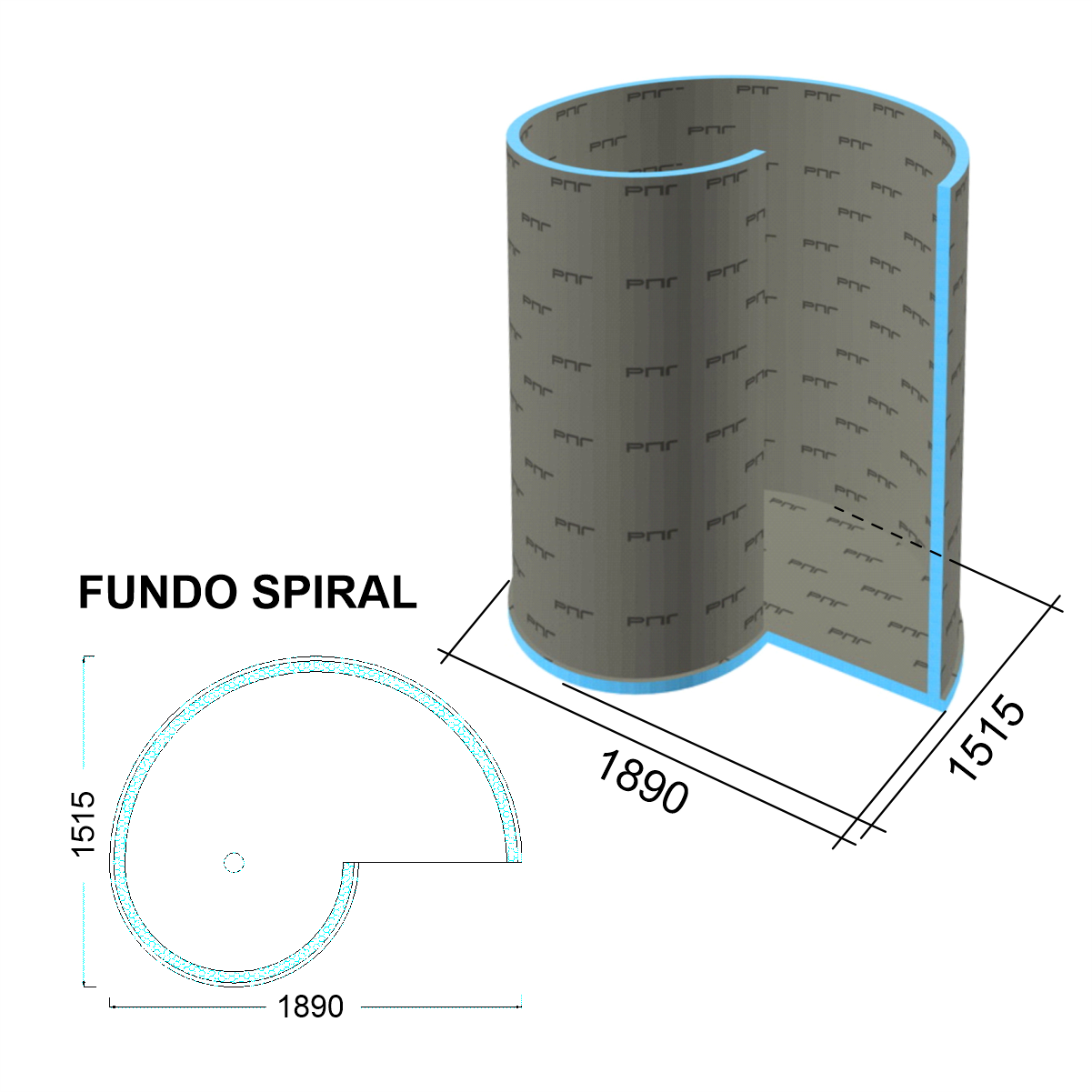 RPG17SCSP RPG Панели с гидроизоляционной поверхностью для душевой кабины  1890x1515x RPG PANEL RPG трап - Вид №1