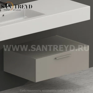 S07024GH2 Тумба с 1 ящиком 70 см серая Globo ARREDO WOOD Италия