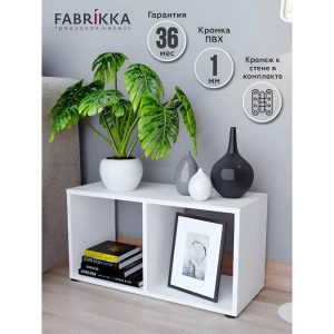 91948567 Стеллаж для ванной Fabrikka 68x35x29 см нагрузка до 20 кг лдсп цвет белый STLM-1355288