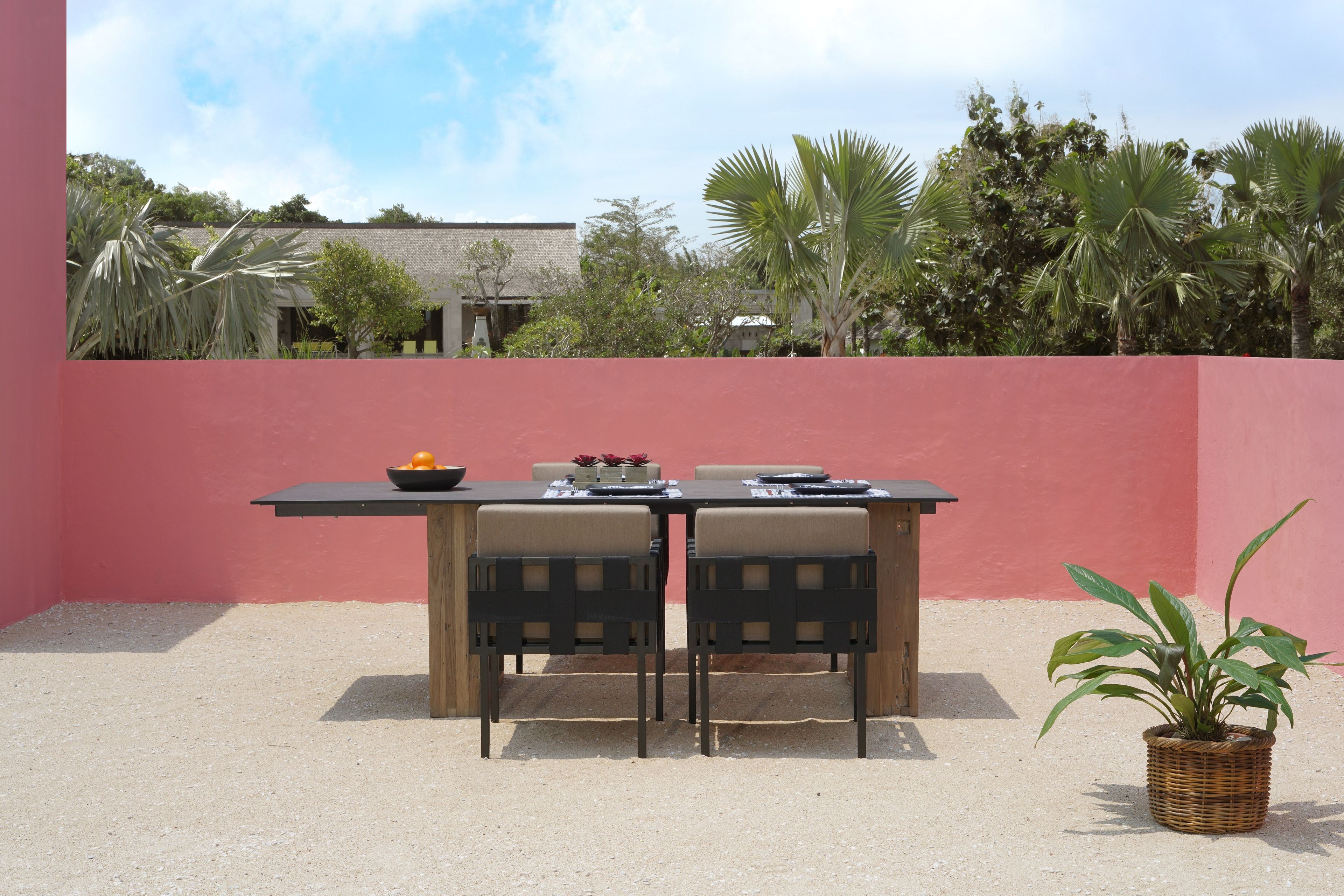 Прямоугольный садовый стол из тикового дерева MAMAGREEN Aiko ARCH-00004254 - Вид №3