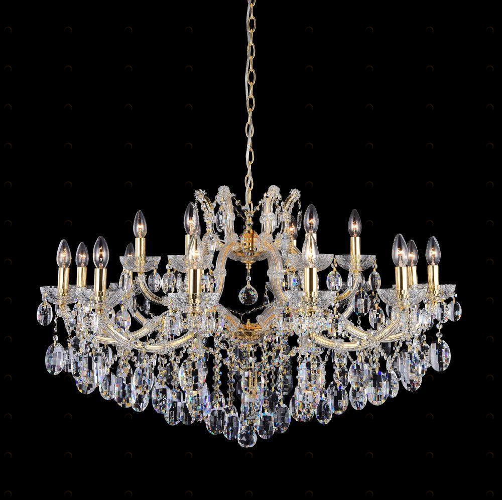 Подвесная люстра Crystal Lux Hollywood SP12+6 Gold золото CRYSTAL LUX ДИЗАЙНЕРСКИЕ, HOLLYWOOD 220846 Золотой 