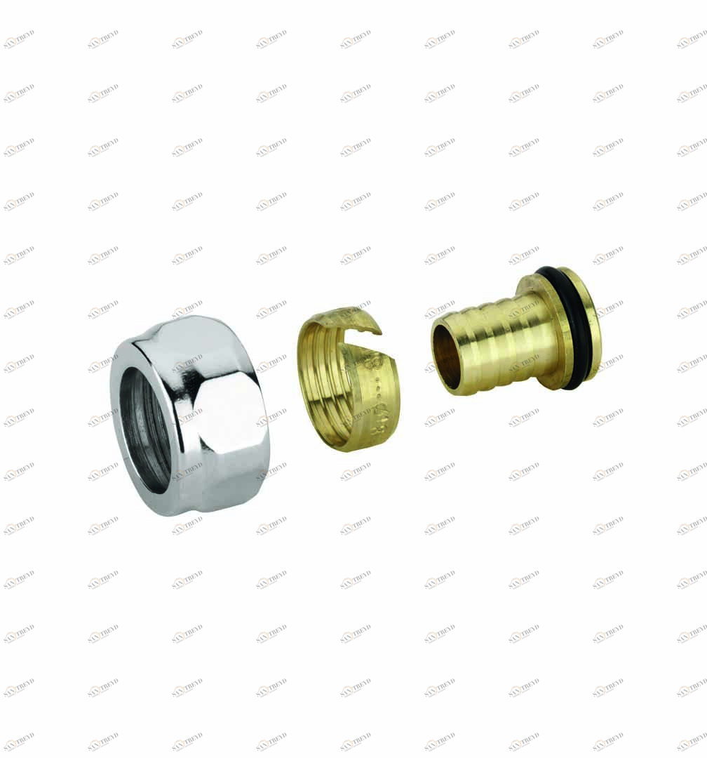 Carlo Poletti A55607B Переходник для многослойной трубы, гайка шестигранная 