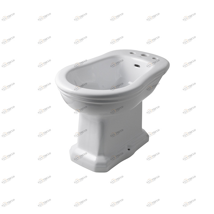 Биде с крепежным комплектом 100090790 - N381000036. С 3 летками  Atlantic NOKEN 100232012  WHITE