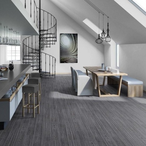 Виниловый ламинат Tarkett Lounge Costes Дуб с брашью (Текстурированная) 914,4х152,4/101,6 мм 1000901223 - Вид №4