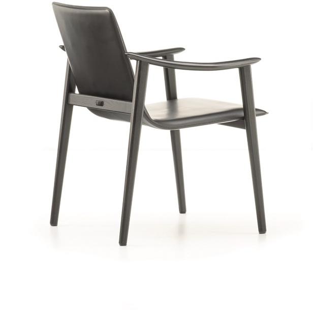 Minotti Кожаное кресло со встроенной тканевой подушкой Fynn sun-id-1411687 - Вид №2