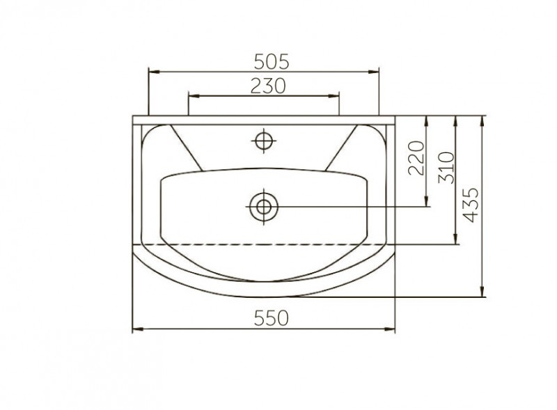 Элеганс, Мебельный умывальник Подвесная раковина настенная овальная ROSA ЭЛЕГАНС белая - Вид №1