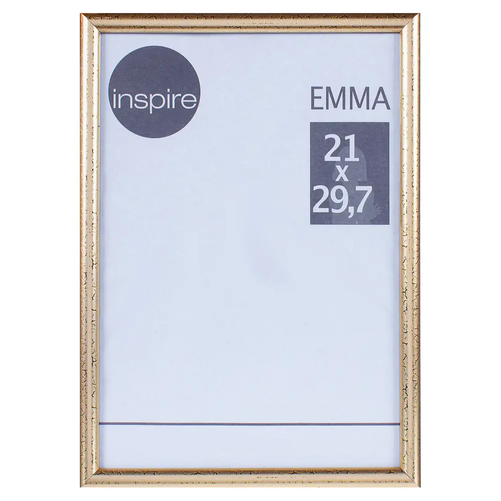 Рамка Inspire Emma 21х29.7 см пластик цвет золото STLM-2034219