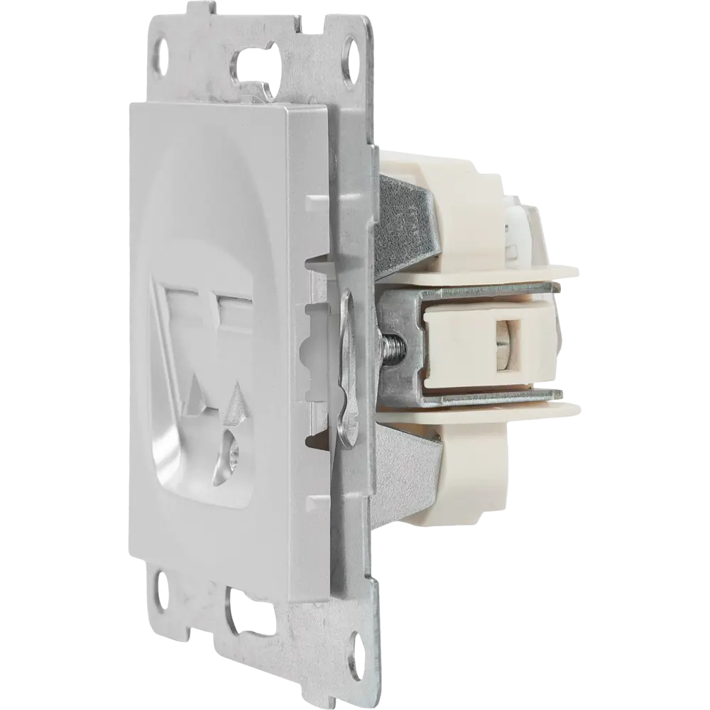 GUSI Electric — встраиваемая компьютерная розетка RJ45 в серебристом корпусе 83864429 Ugra STLM-0045211 - Вид №4
