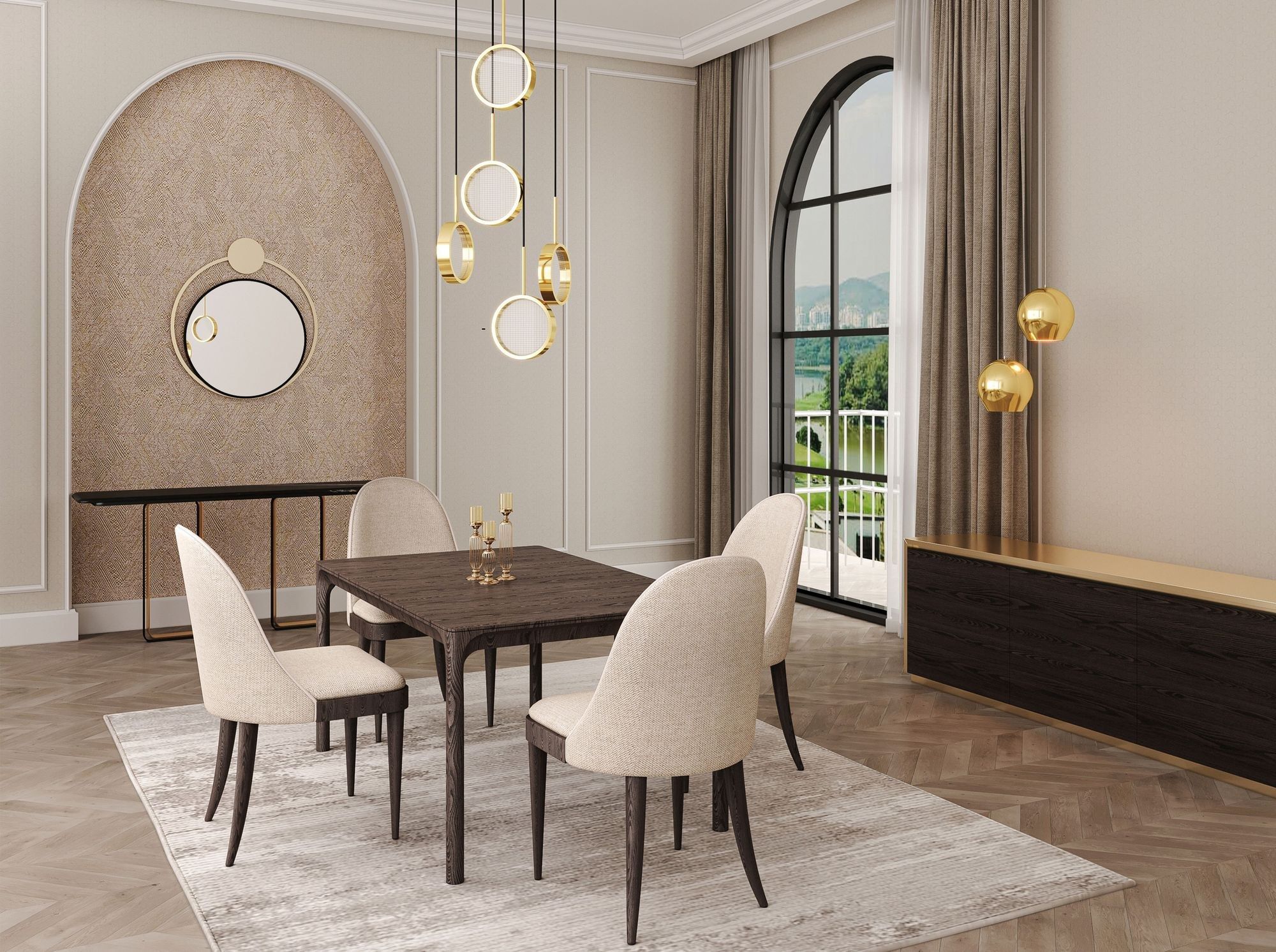 Мягкий стул из ткани CASA +39 Sunset ARCH-00018747 - Вид №1