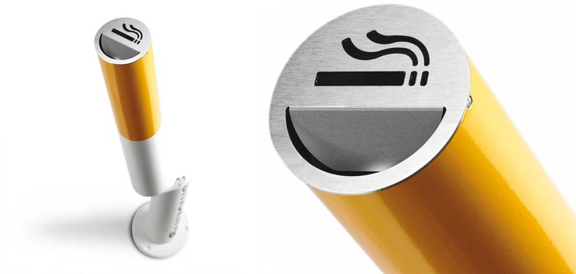 Metalco Стальная пепельница для общественных мест sun-id-1409692 - Вид №2